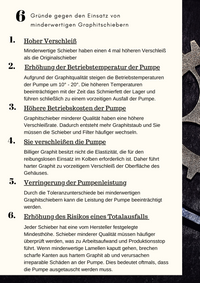 Verringerung der Pumpenleistung durch minderwertiges Material. Ersatzteile der Firma VP Parts in Filderstadt für energieeffiziente Vakuumpumpen